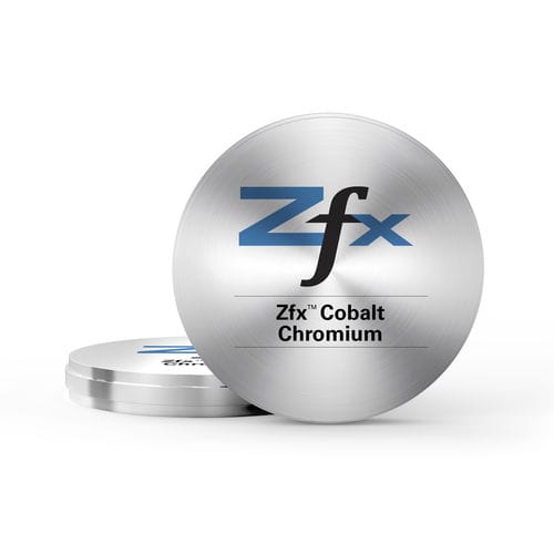 钴铬合金牙科材料 - Zfx GmbH - 用于牙桥 / 用于种植体基台 / 用于牙冠