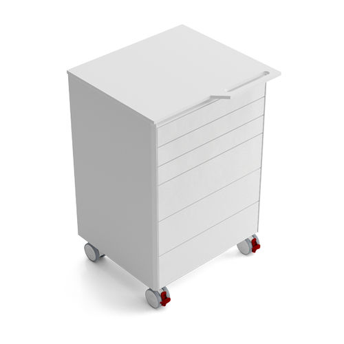 医用推车 - PMR6AT  - Zilfor - 用于牙科器械 / 存储 / 6 屉式