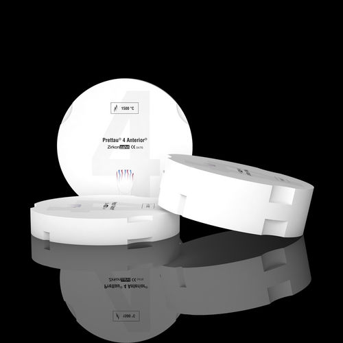 氧化锆牙科材料 - Prettau® 4 Anterior® - Zirkonzahn/泽康赞 - 牙齿修复 / 后牙 / 高透明