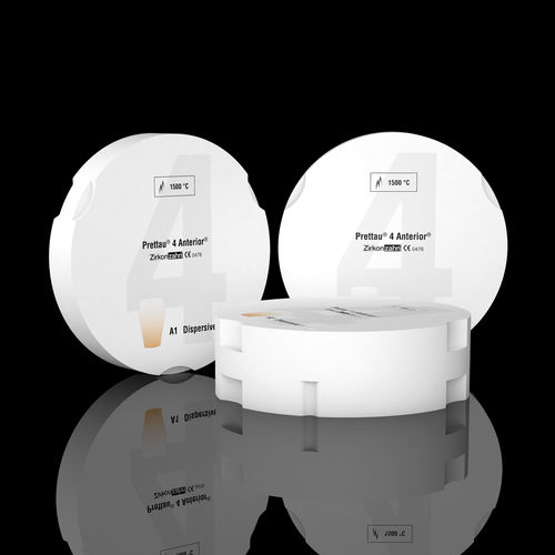 氧化锆牙科材料 - Prettau® 4 Anterior® Dispersive® - Zirkonzahn/泽康赞 - 用于牙贴面 / 用于牙嵌 / 用于牙齿填补物