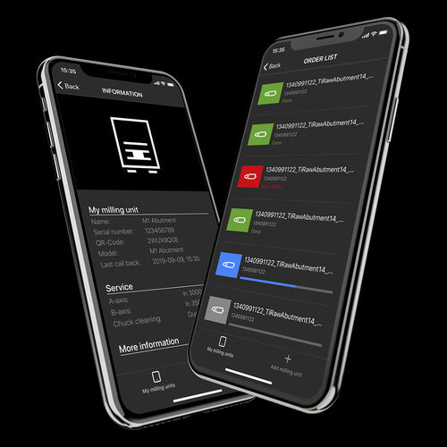 医用Web应用程序 - Fräsen - Zirkonzahn/泽康赞 - 牙科 / 控制 / 监护
