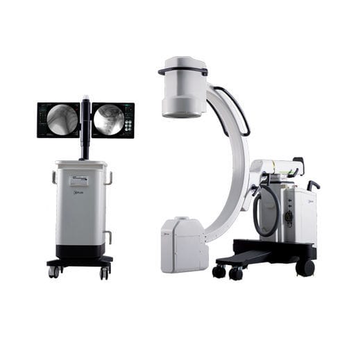 移动式影像增强器 - XPLUS 35 - GEMSS Medical Systems - 带图像增强器 / 带视频柱