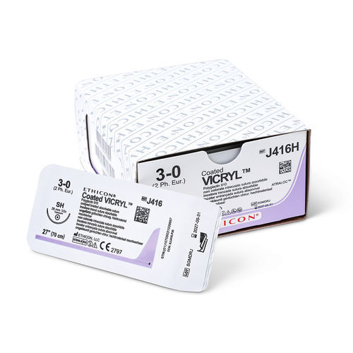 可吸收缝合线 - VICRYL™ - Ethicon/爱惜康内镜外科 - 10-0 / 9-0 / 8-0