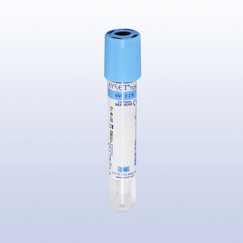 凝固分析采样管 - 70060 - AYSET TIBBI ÜRÜNLER VE PLASTIK TEKSTIL ELEKTRONIK GIDA TEMIZLIK MADDELERI SAN AS - 圆柱 / 血液总量 / PET