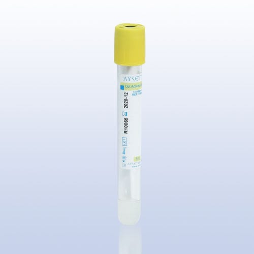 实验室采样管 - 81241 - AYSET TIBBI ÜRÜNLER VE PLASTIK TEKSTIL ELEKTRONIK GIDA TEMIZLIK MADDELERI SAN AS - 圆柱 / 血清 / 血液总量