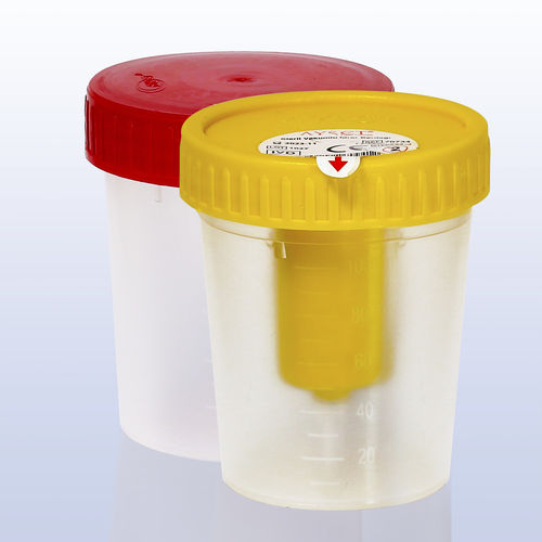 聚丙烯样本罐 - 70693 - AYSET TIBBI ÜRÜNLER VE PLASTIK TEKSTIL ELEKTRONIK GIDA TEMIZLIK MADDELERI SAN AS - 带瓶盖 / 无菌