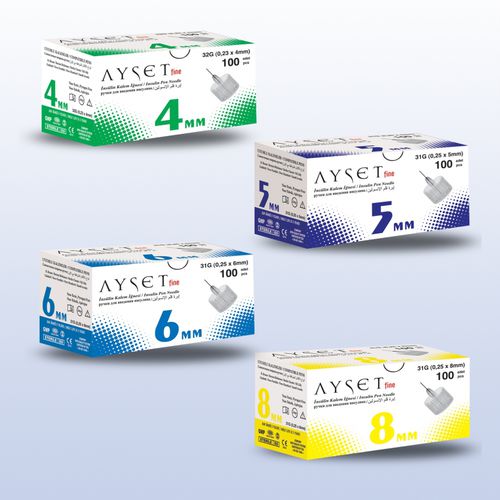胰岛素注射针头 - 700 series - AYSET TIBBI ÜRÜNLER VE PLASTIK TEKSTIL ELEKTRONIK GIDA TEMIZLIK MADDELERI SAN AS - 安全 / 笔式