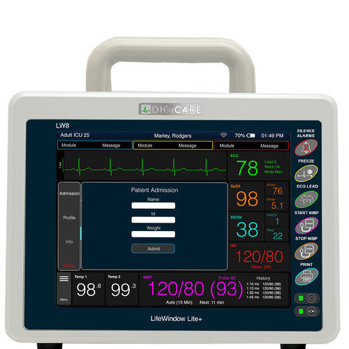 便携式多参数监护仪 - LifeWindow™ Lite - Digicare Biomedical Technology - ECG / RESP / TEMP