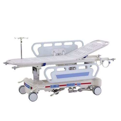 急救担架车 - E-1 - Hebei Pukang Medical Instruments - 液压 / 可调高度 / 椅背可调