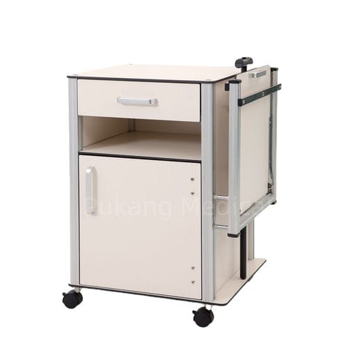 带滑轮床头柜 - D-18 - Hebei Pukang Medical Instruments - 带有床边桌 / 带抽屉