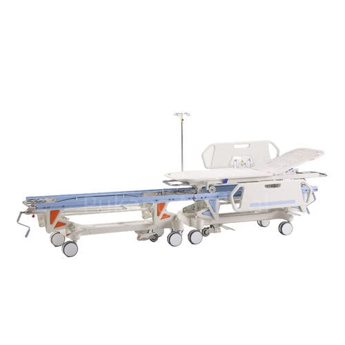转运担架车 - E-4 - Hebei Pukang Medical Instruments - 病人转移 / 手动 / 可调高度