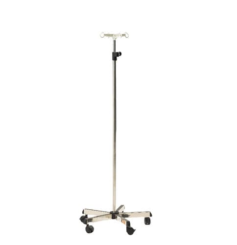 带滑轮输液架 - R-1 - Hebei Pukang Medical Instruments - 4 个钩子 / 用于床 / 可调高度