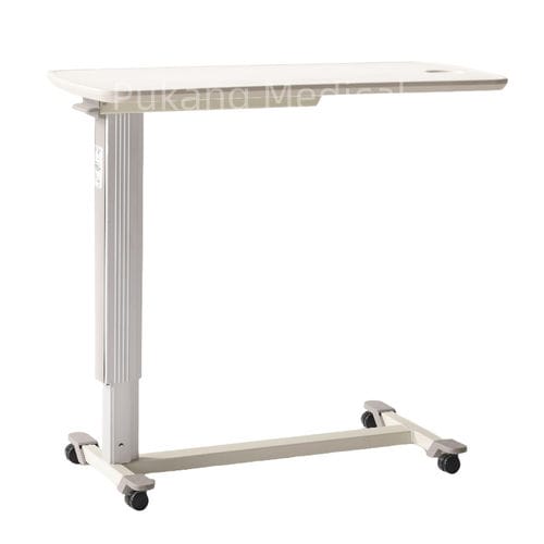 升降床边桌 - T-30 - Hebei Pukang Medical Instruments - 带滑轮 / 手动