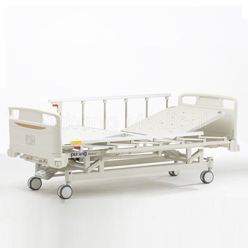 医院病床 - A-5 - Hebei Pukang Medical Instruments - 手动 / 高度可调节 / 带滑轮