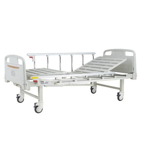 医院病床 - B-16 - Hebei Pukang Medical Instruments - 手动 / 高度固定 / 带滑轮