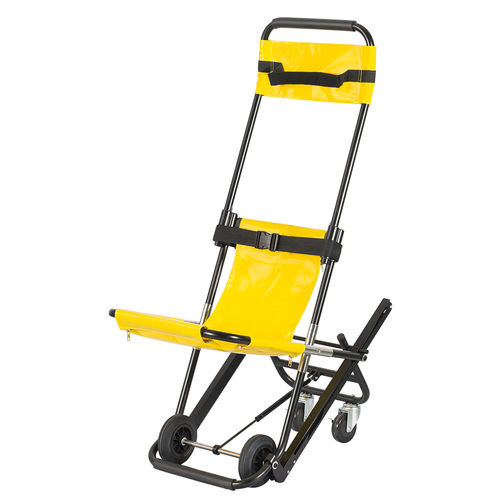 折叠担架椅 - SKB1C01-1 - Jiangsu Saikang Medical Equipment - 高度可调节 / 带轮 / 带脚托