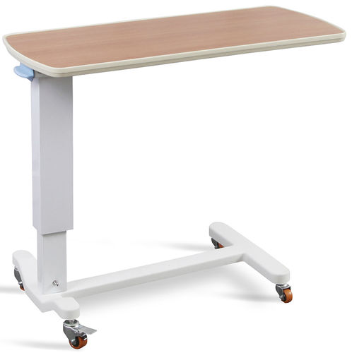 带滑轮床边桌 - SKH201-2 - Jiangsu Saikang Medical Equipment - 可调高度 / 手动