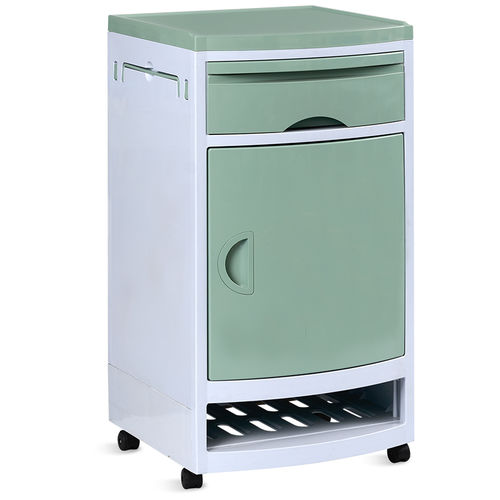带滑轮床头柜 - SKS003 - Jiangsu Saikang Medical Equipment - 带有床边桌 / 带抽屉
