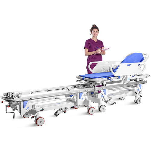 病人转移担架车 - SKB041 - Jiangsu Saikang Medical Equipment - 转运 / 手动 / 椅背可调