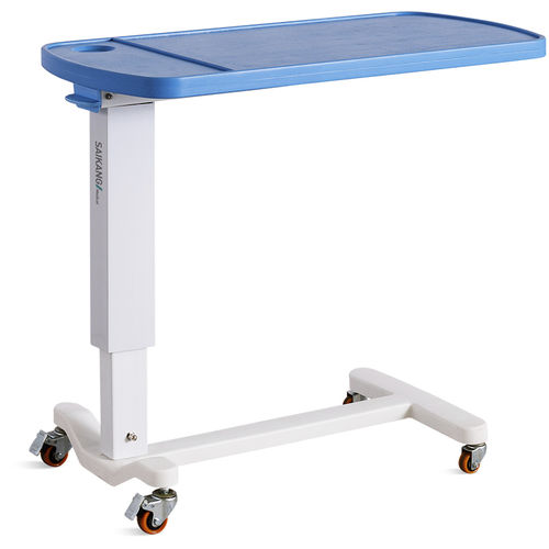 带滑轮床边桌 - SKH046-2 - Jiangsu Saikang Medical Equipment - 可调高度