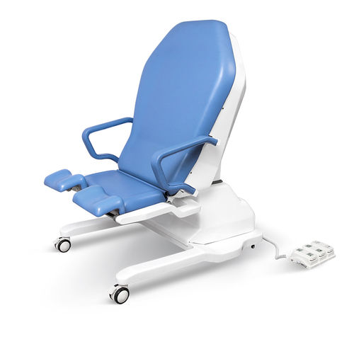 妇科检查床 - A99-6 - Jiangsu Saikang Medical Equipment - 电动 / 可调高度 / 带滑轮