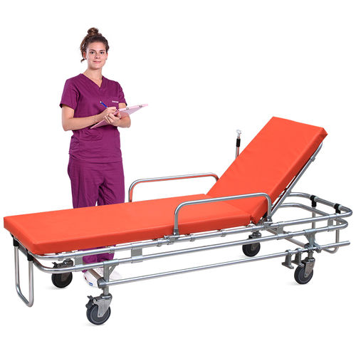 转运担架车 - SKB039(A) - Jiangsu Saikang Medical Equipment - 急救 / 手动 / 椅背可调