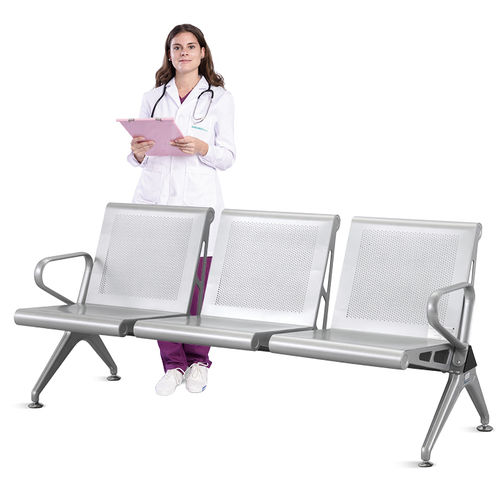 候诊室联排座椅 - SKE008-1 - Jiangsu Saikang Medical Equipment - 带扶手 / 三人座