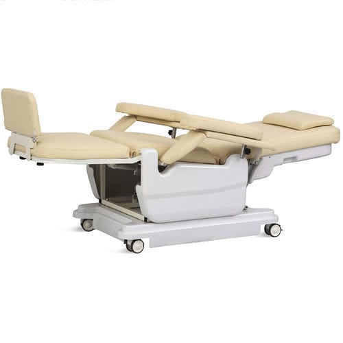 电动采血椅 - SKE-131 - Jiangsu Saikang Medical Equipment - 2分区式 / 带脚托 / 带滑轮