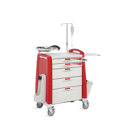 医用手推车 - SKR058-ET - Jiangsu Saikang Medical Equipment - 手术 / 用于除颤器 / 氧气瓶架