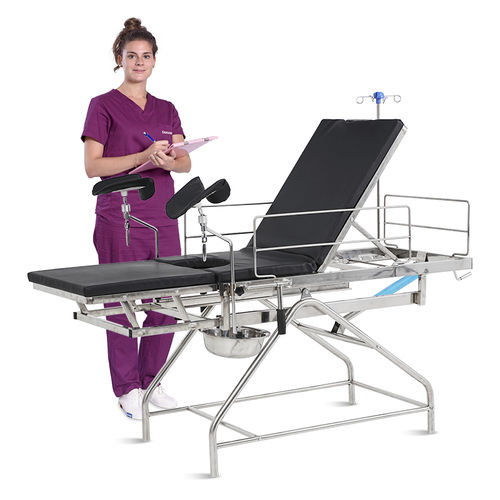 妇科检查床 - A046-2 - Jiangsu Saikang Medical Equipment - 手动 / 椅背可调 / 高度固定