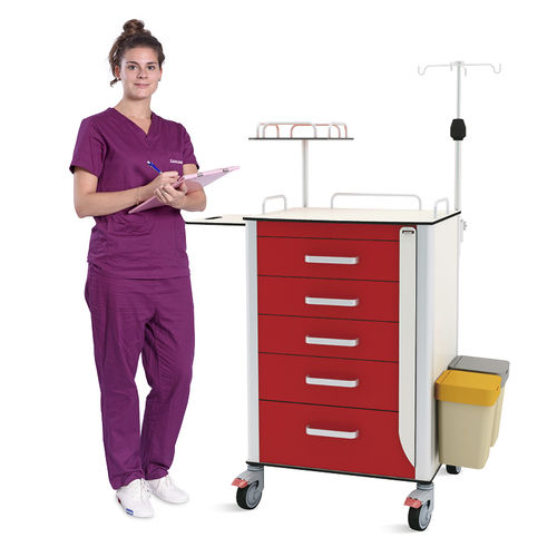 医院用手推车 - SKR-ET580 - Jiangsu Saikang Medical Equipment - 急救 / 重症监护 / 手术