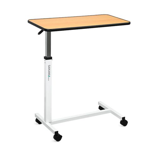 升降床边桌 - SKH042-5 - Jiangsu Saikang Medical Equipment - 气动驱动 / 带滑轮