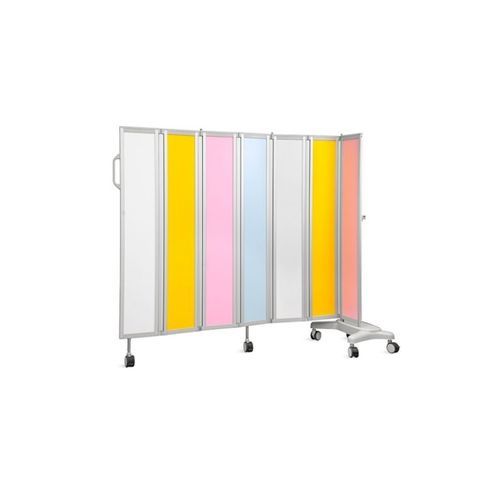 医用滑轮屏风 - SKH049-7P - Jiangsu Saikang Medical Equipment - 移动式 / 折叠 / 7板