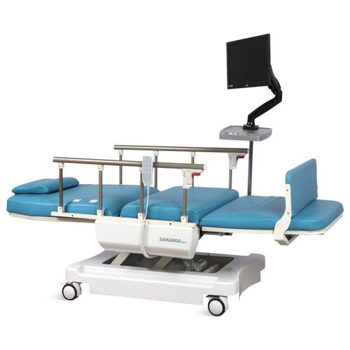 电动血液透析床 - SKE-188A - Jiangsu Saikang Medical Equipment - 人体工学 / 可调高度 / 椅背可调