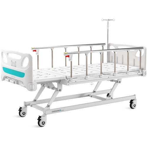 医院病床 - K3k - Jiangsu Saikang Medical Equipment - 手动 / 高度可调节 / 带滑轮