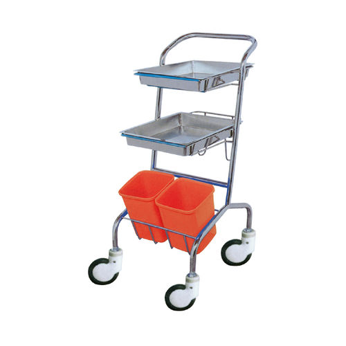 通用推车 - YFQ-010 - Jiangsu Yongfa Medical Equipment Technology - 护理 / 不锈钢 / 带桶