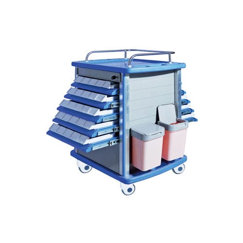药品推车 - YFM-P01 - Jiangsu Yongfa Medical Equipment Technology - 药物分配 / 存储 / 不锈钢