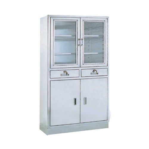 器械柜 - YFQ028 - Jiangsu Yongfa Medical Equipment Technology - 用于医院 / 搁板 / 带门