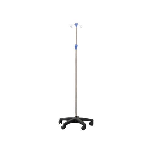 带滑轮点滴架 - YFQ-033 - Jiangsu Yongfa Medical Equipment Technology - 4 个钩子 / 不锈钢
