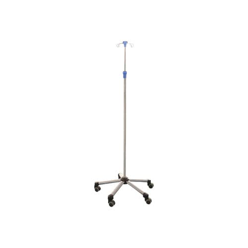 带滑轮点滴架 - YFQ-029 - Jiangsu Yongfa Medical Equipment Technology - 4 个钩子 / 不锈钢