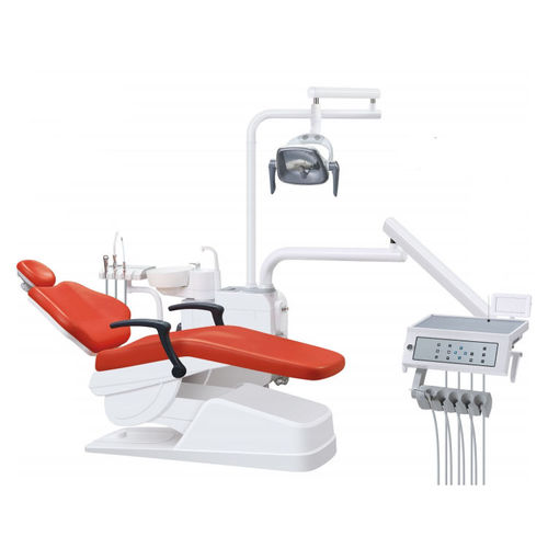 带电动椅牙科治疗设备 - YFDC-A02 - Jiangsu Yongfa Medical Equipment Technology - 具有活动头枕 / 带卫生系统 / 带器械架