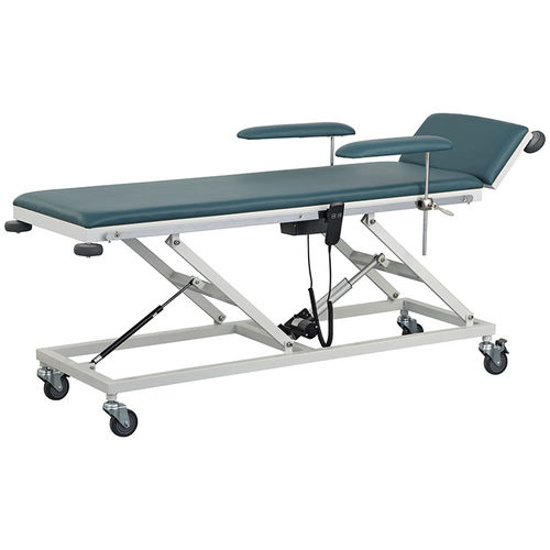 电动检查床 - YFC-D03 - Jiangsu Yongfa Medical Equipment Technology - 可调高度 / 椅背可调 / 带滑轮