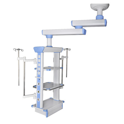 吊顶医用吊塔 - YF-EP-02D - Jiangsu Yongfa Medical Equipment Technology - 重症监护 / 固定 / 2臂式