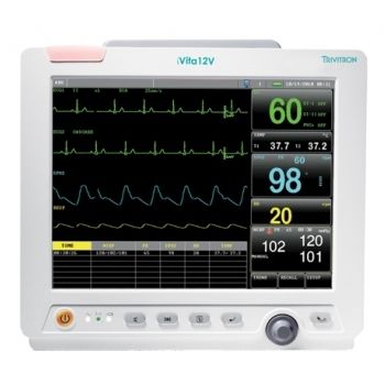 台式病人监护仪 - i Vita12V  - Trivitron Healthcare - ECG / 温度 / PNI