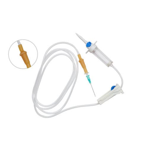 聚氯乙烯输液器 - Pro Inject - Lars Medicare Pvt Ltd. - 带龙头阀 / 带滴水室 / 配有不含乳胶的部件