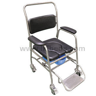 带扶手淋浴椅 - WM575 - LKL ADVANCE METALTECH SDN BHD - 带轮 / 带脚凳 / 带便孔