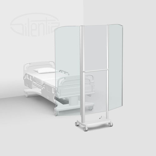 便携式医用隔断 - ClearPanels™ - Silentia - 可伸缩 / 移动式 / 三折