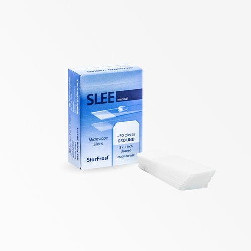 粘贴式显微镜载玻片 - StarFrost® - SLEE medical GmbH