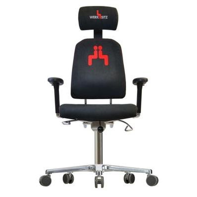 带轮办公椅 - WS 9320 ALCANTARA - Werksitz - 带扶手 / 可调高度 / 旋转