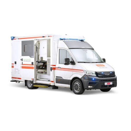 电动救护车 - WAS 500 E - WAS - Wietmarscher Ambulanz- und Sonderfahrzeug - 用于救援 / 隔间式 / 四驱